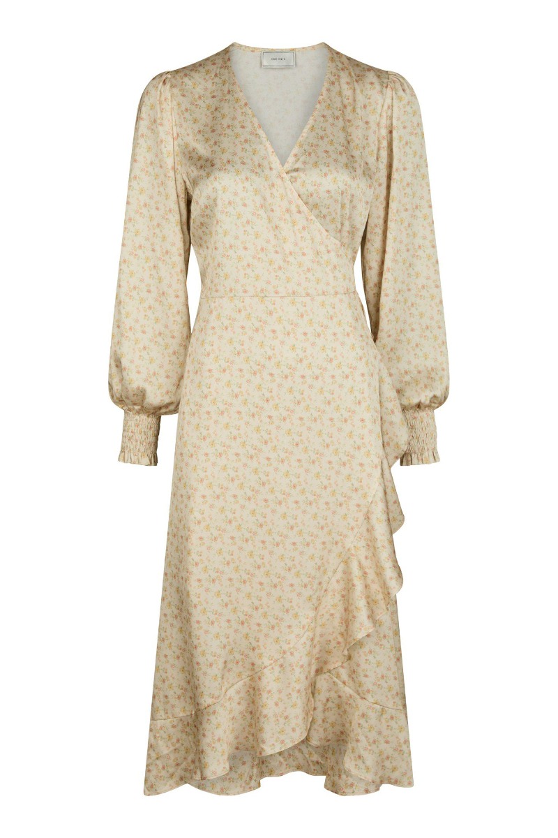 Kjole   Eva Soft Floral Dress   Dusty Yellow (levering Start April) fra Neo Noir