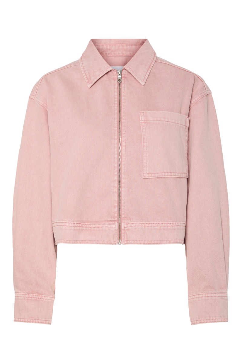 Y.a.s   Jakke    Sun Ls Crop Denim Jacket S.   Fest Zephyr (levering Midt Maj) fra Yas