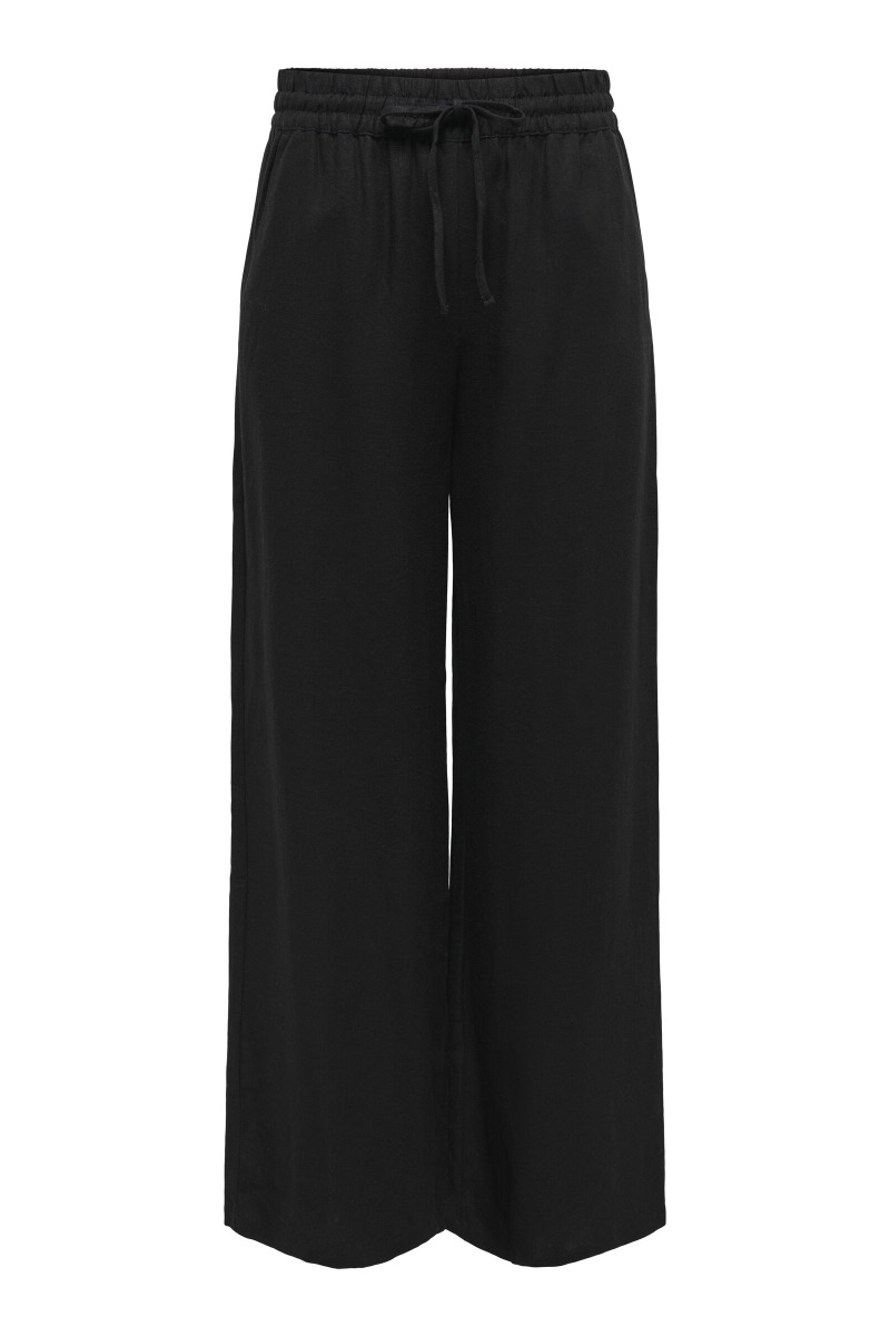 Bukser   Say Hw Linen Wide Pant   Black fra Jdy