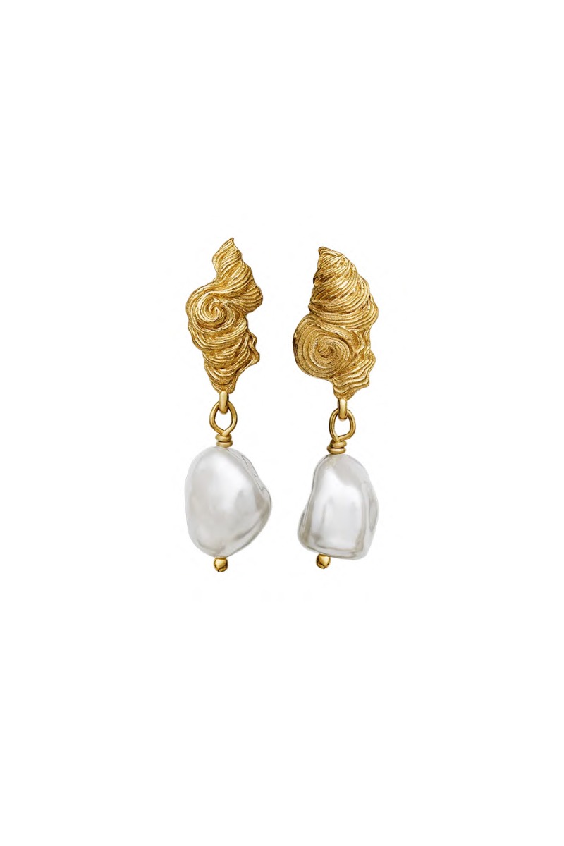 øreringe   Frigg Earrings   Guld fra Maanesten
