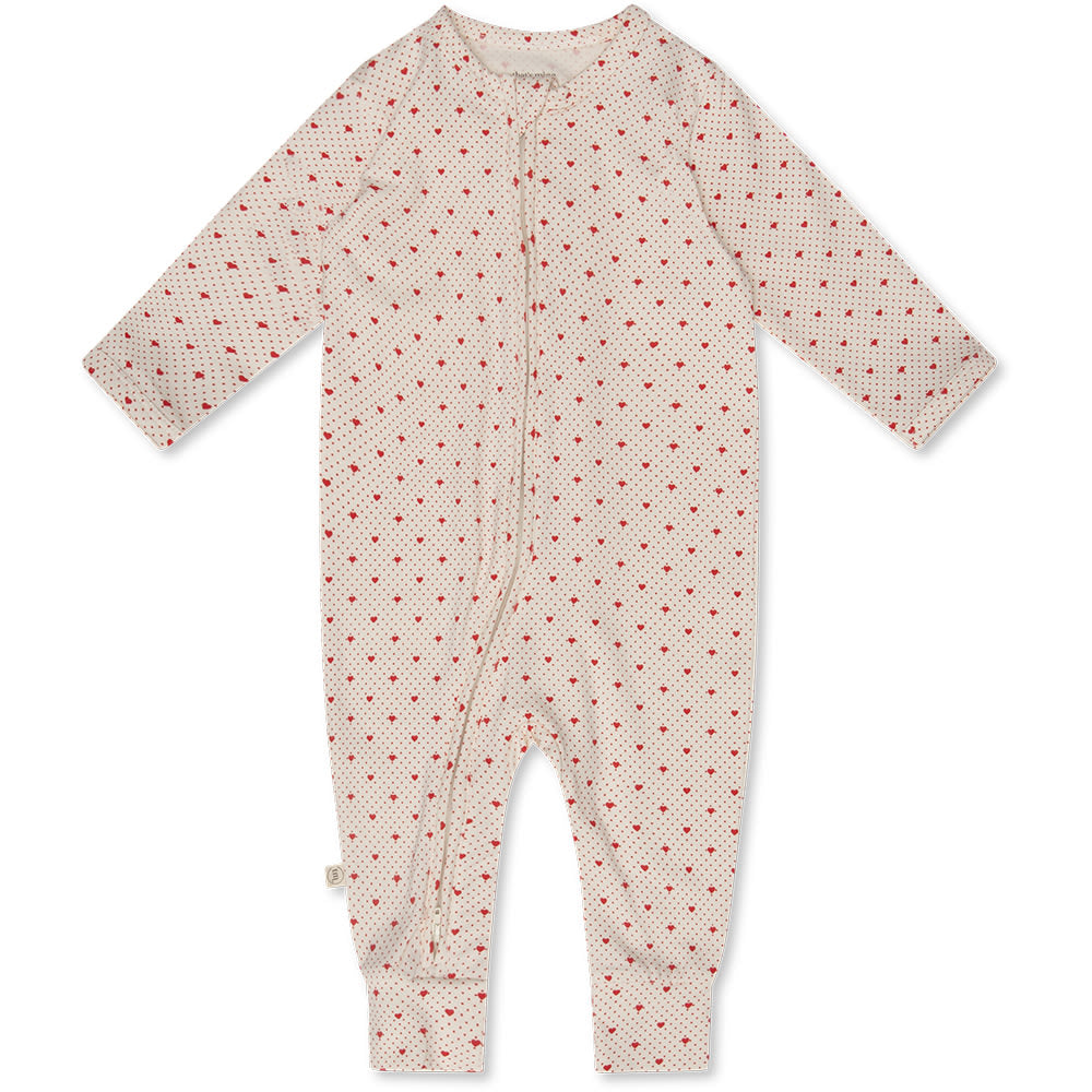 Elliotte Onesie   Lots Of Love Red   50cm   0m fra That's Mine