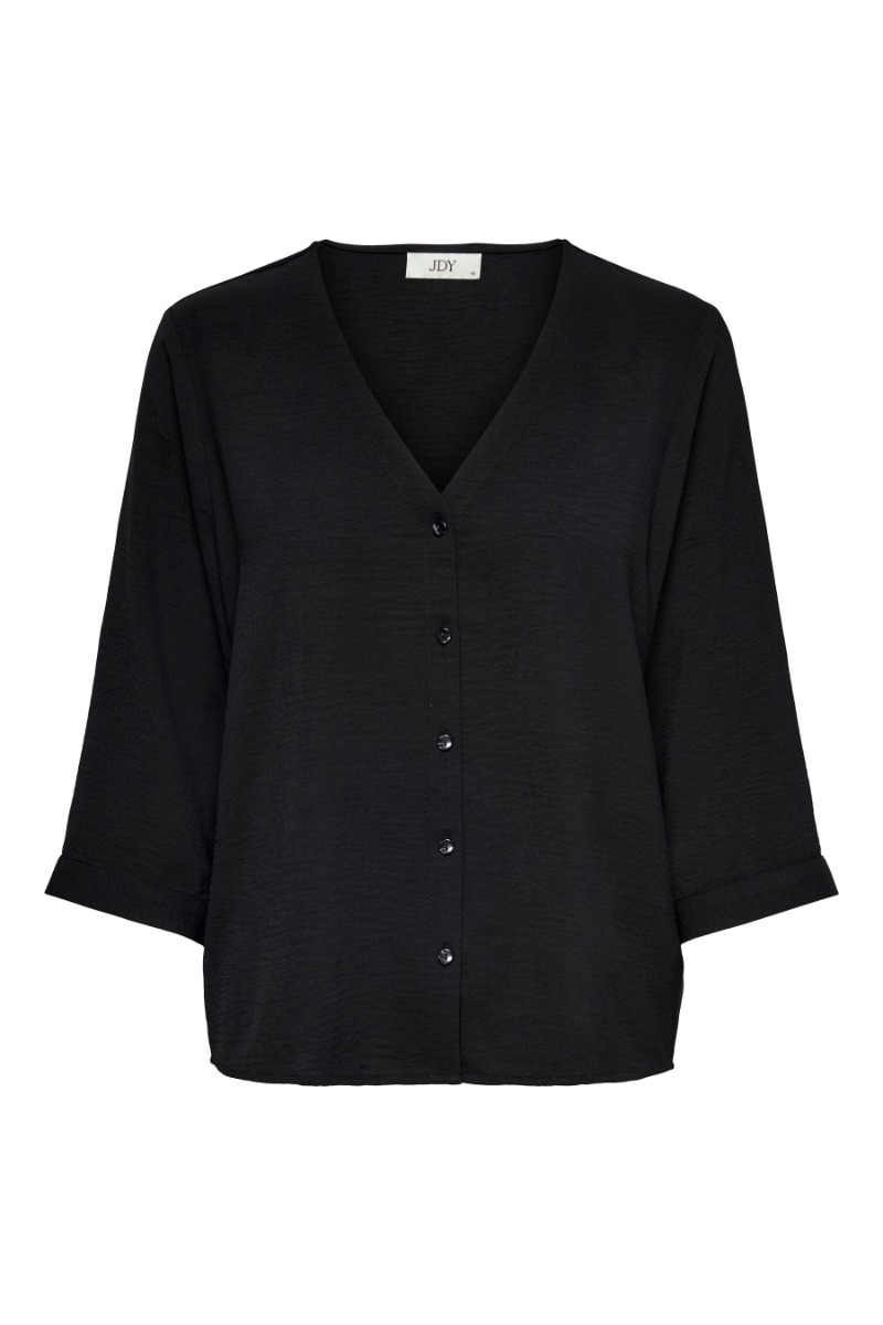 Bluse   Lion Life Capote 3 4 Shirt   Black fra Jdy