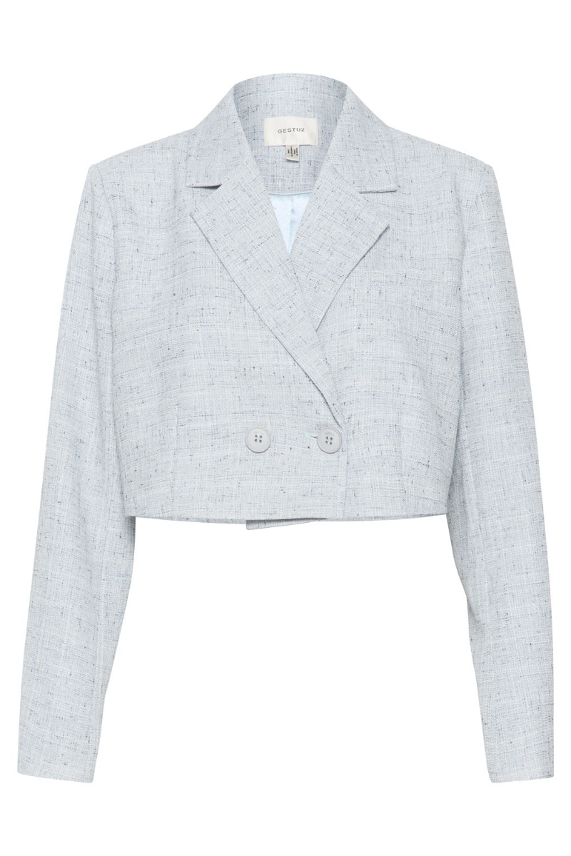 Blazer   Gisellygz Blazer   Blue Multi Melange fra Gestuz