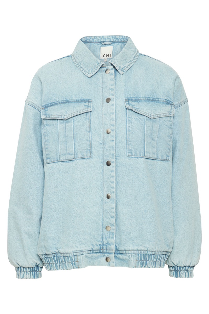 Jakke   Ih Bossie Ja   Light Blue Stone Washed fra Ichi