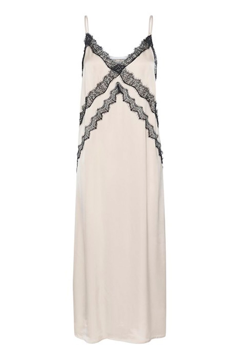 Kjole   Sachigz Slip Dress   Birch fra Gestuz