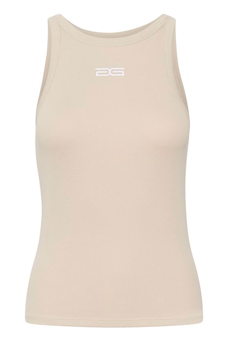 Top   Drewgz Sl Logo Tank   Island Fossil fra Gestuz