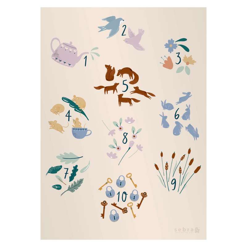 Plakat   Tal 1 10   Daydream fra Sebra