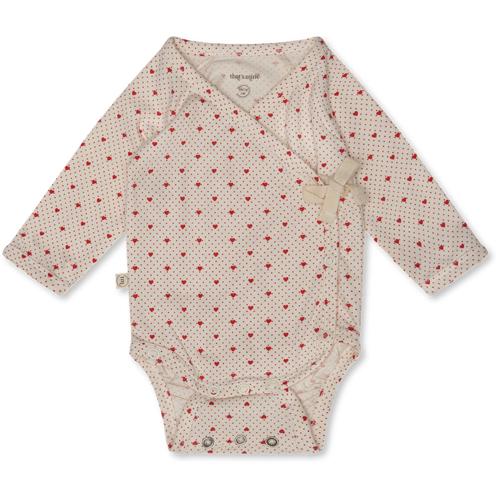 Elia Slå Om Body   Lots Of Love Red   50cm   0m fra That's Mine