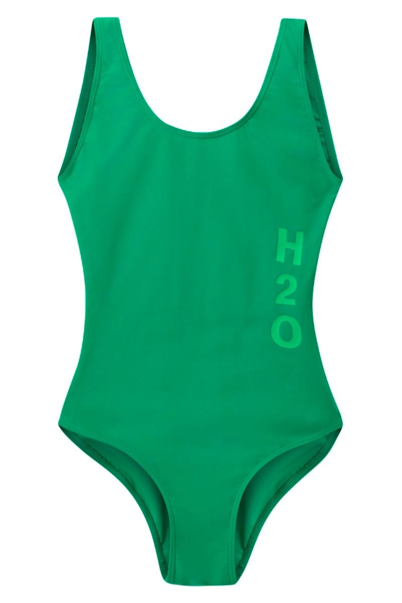 Badedragt   Tornø Logo Swim Suit   Posy Green fra H2o