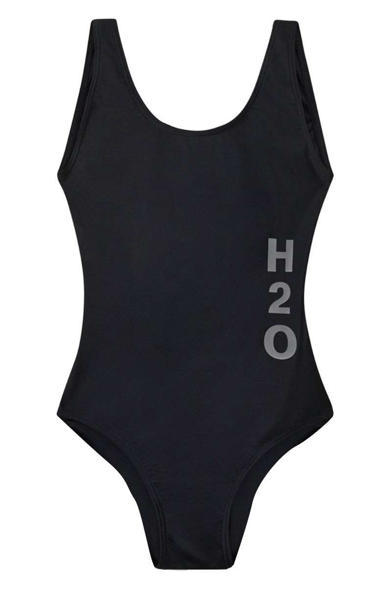 Badedragt   Tornø Logo Swim Suit   Black fra H2o
