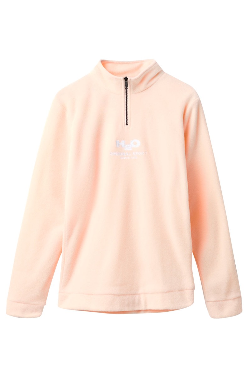 Fleece   Blåvand Ii Fleece Half Zip   Light Peach fra H2o