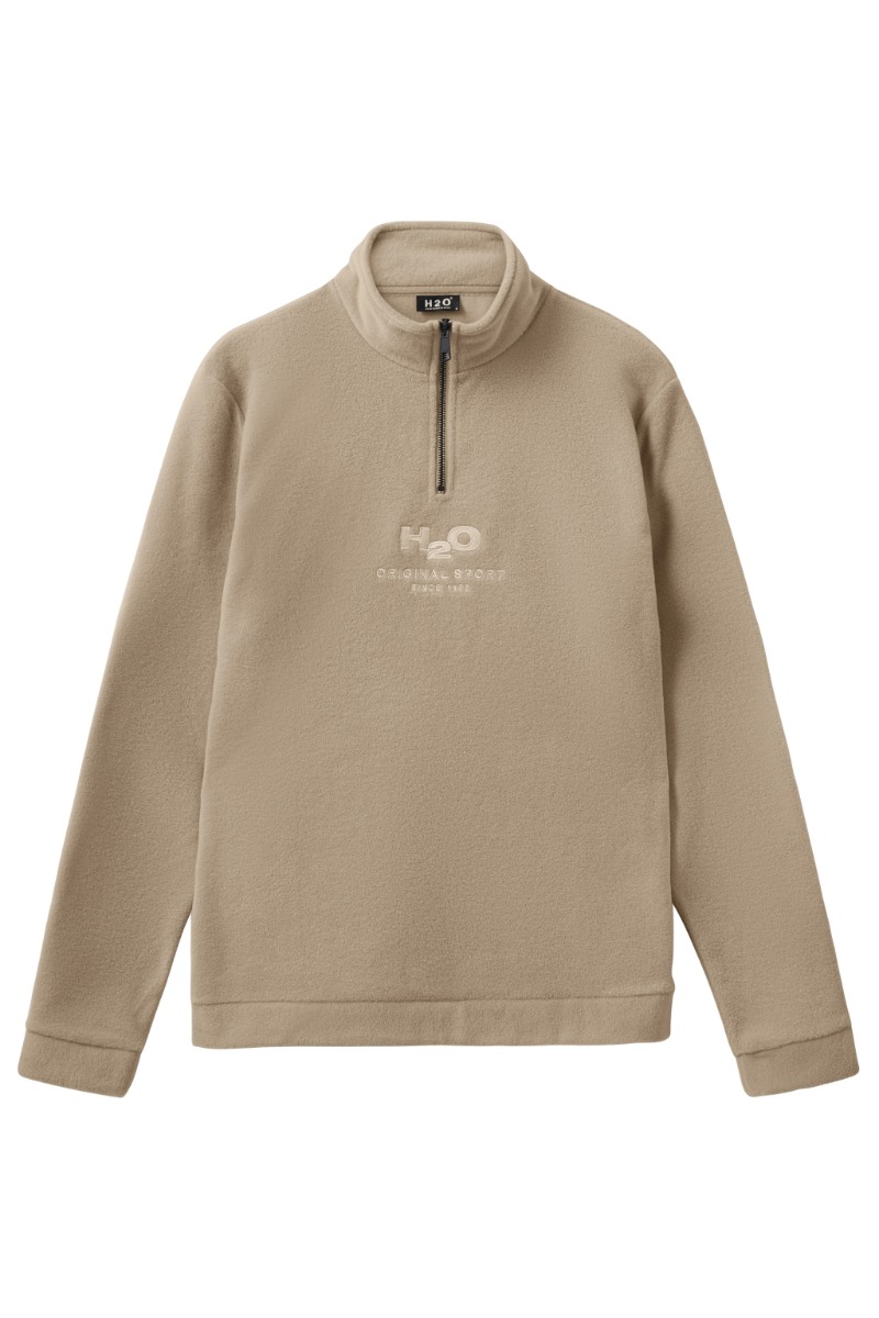 Fleece   Select Blåvand Ii Fleece Half Zip   1034 Warm Grey fra H2o