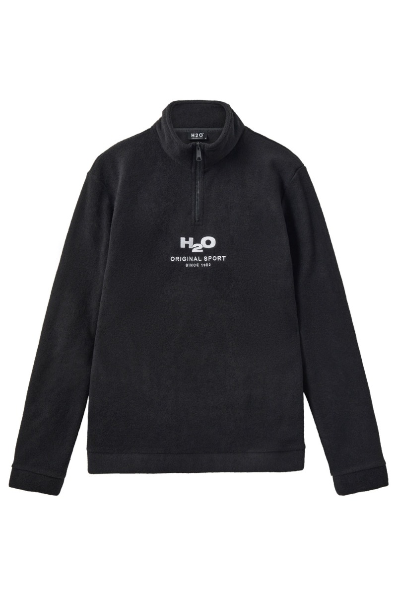 Fleece   Select Blåvand Ii Fleece Half Zip   Black White fra H2o