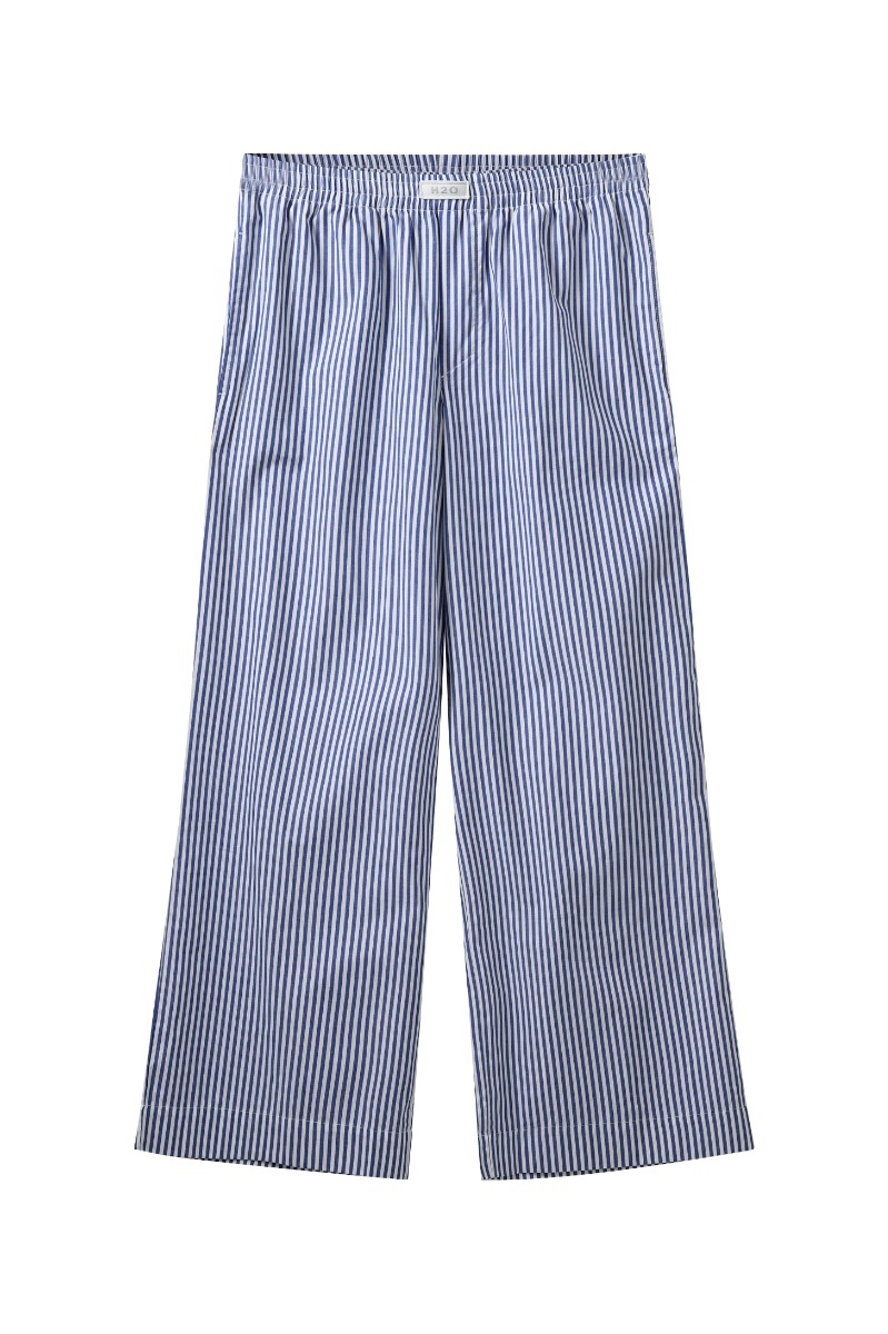 Bukser   Rønne Essential Pajamas Pants   Blue White Stripe fra H2o