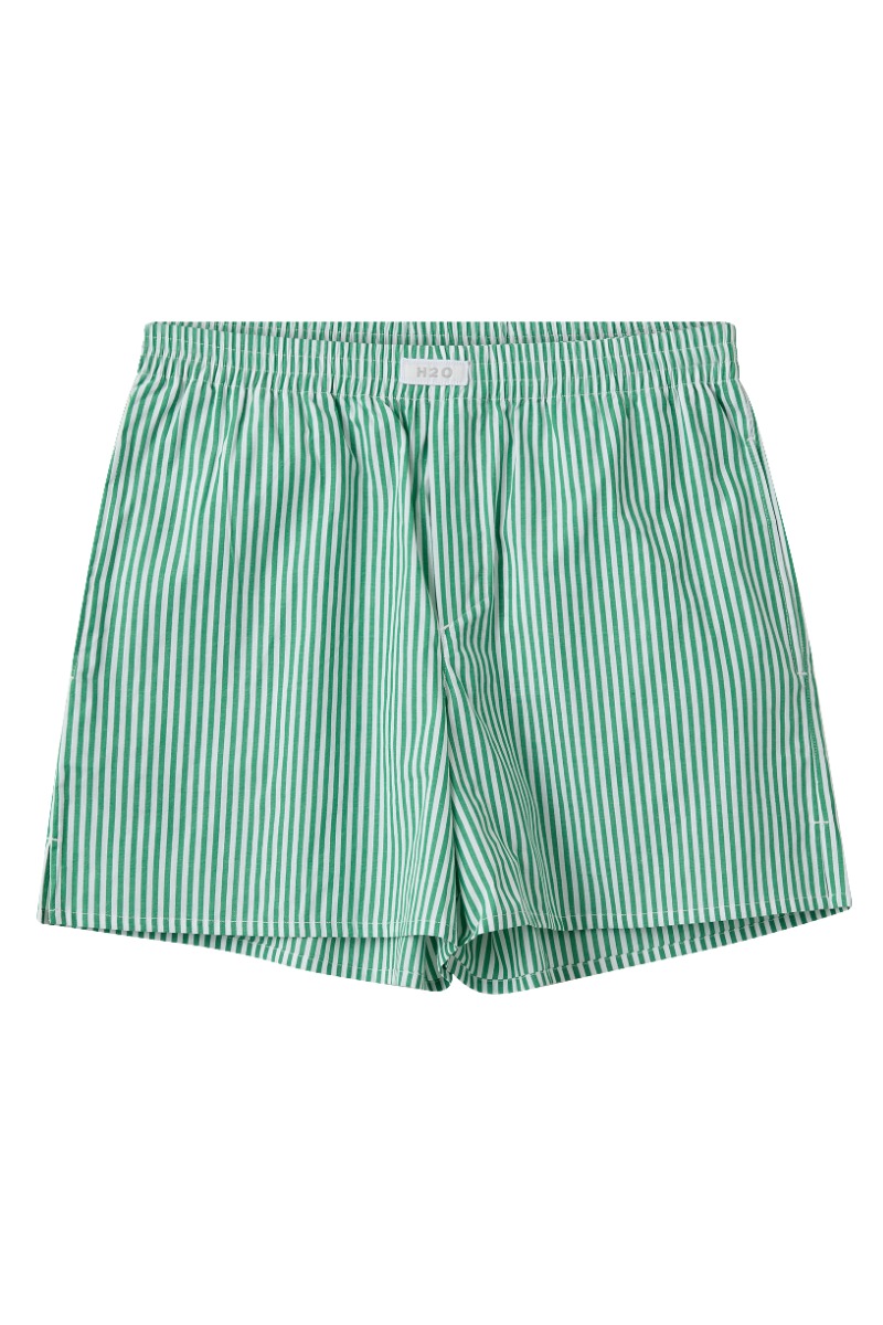 Shorts   Rønne Essential Pajamas Shorts   Green White fra H2o