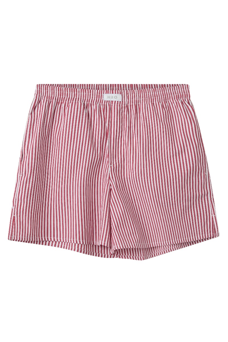 Shorts   Rønne Essential Pajamas Shorts   Red White fra H2o
