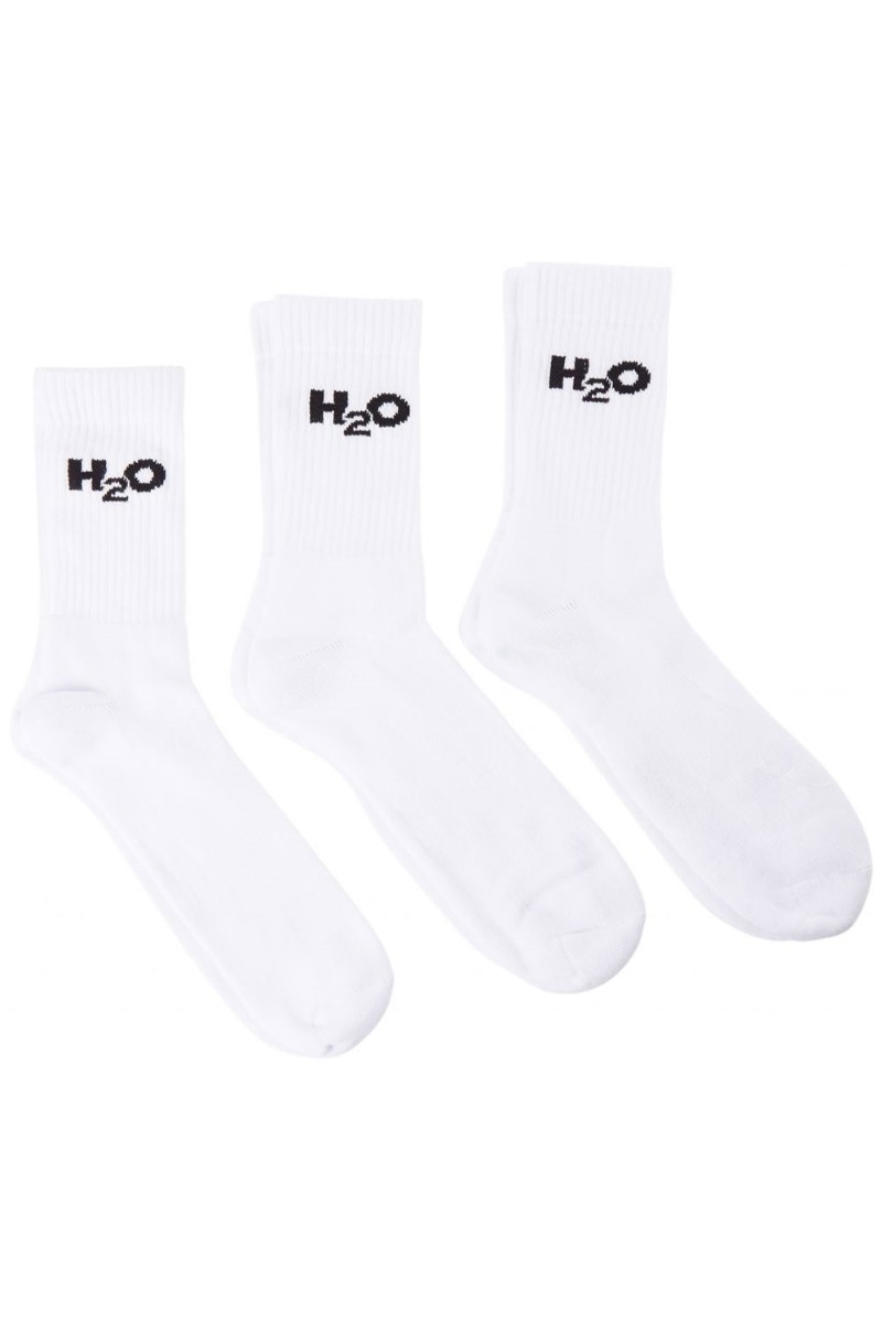 Strømper   3 Pack Sock   White fra H2o