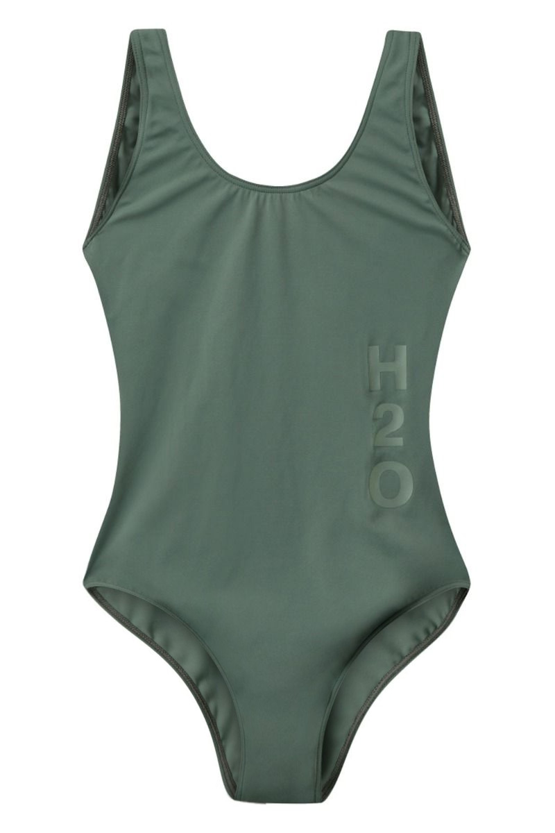 Badedragt   Tornø Logo Swim Suit   Army fra H2o