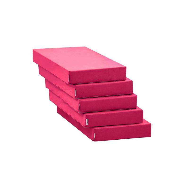 Madras Til Lounge Modul   80x200 Cm.   5 Delt   Pink fra Hoppekids