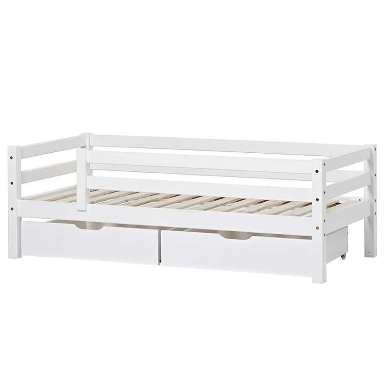 Eco Dream   Juniorseng M. Sengehest Og Skuffer   70x160 Cm.   Hvid fra Hoppekids