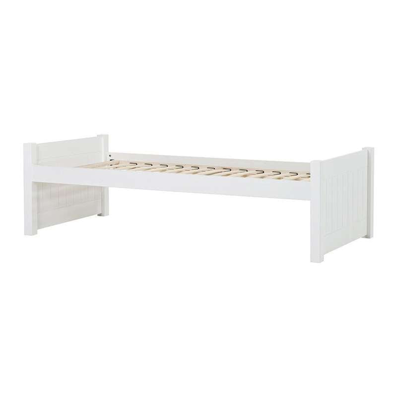 Noah Deluxe   Juniorseng   2 Mellem Gavle   90x200cm   Fleksibel Indlægsbund   Hvid fra Hoppekids