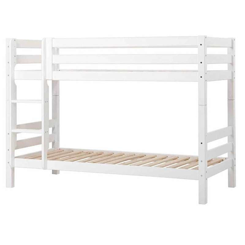 Eco Luxury   Køjeseng 150 Cm.   90x200 Cm.   Fleksibel Indlægsbund   Hvid fra Hoppekids