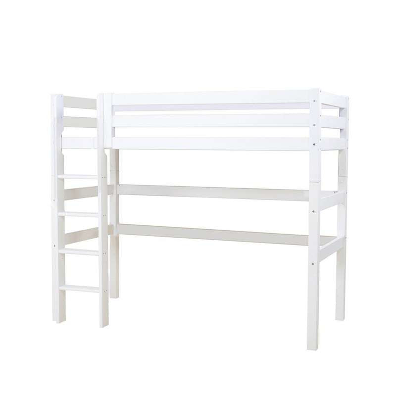 Eco Luxury   Højseng   90x200 Cm.   Fleksibel Indlægsbund   Hvid fra Hoppekids