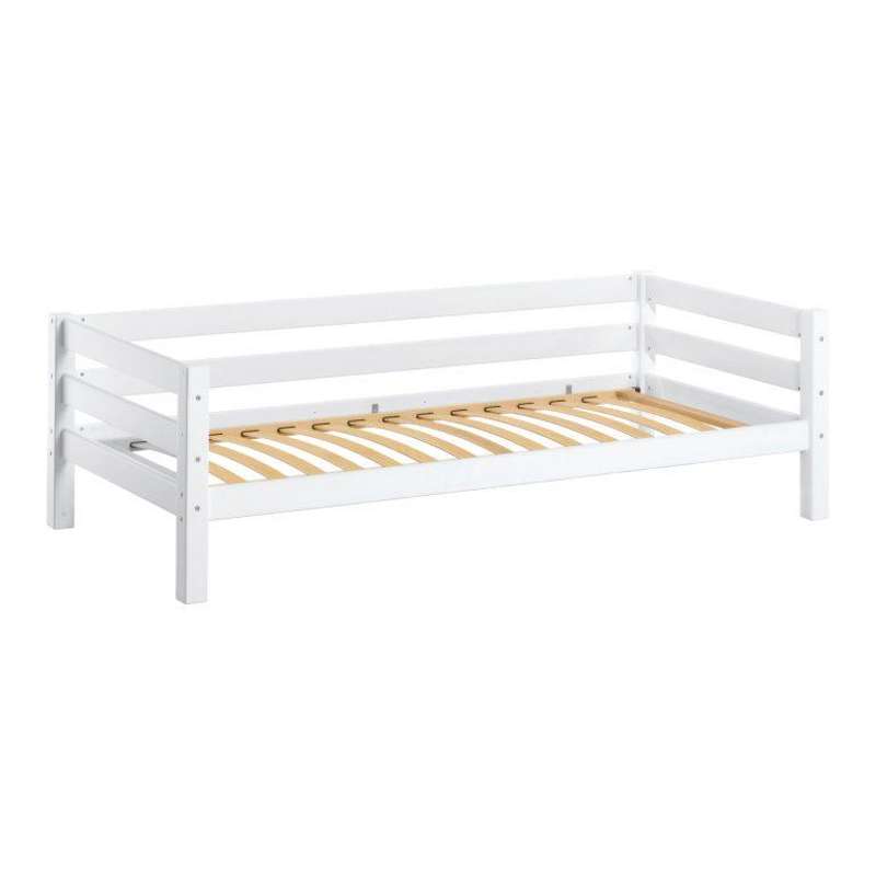 Eco Luxury   Juniorseng   90x200 Cm.   Fleksibel Indlægsbund Og Ryglæn   Hvid fra Hoppekids