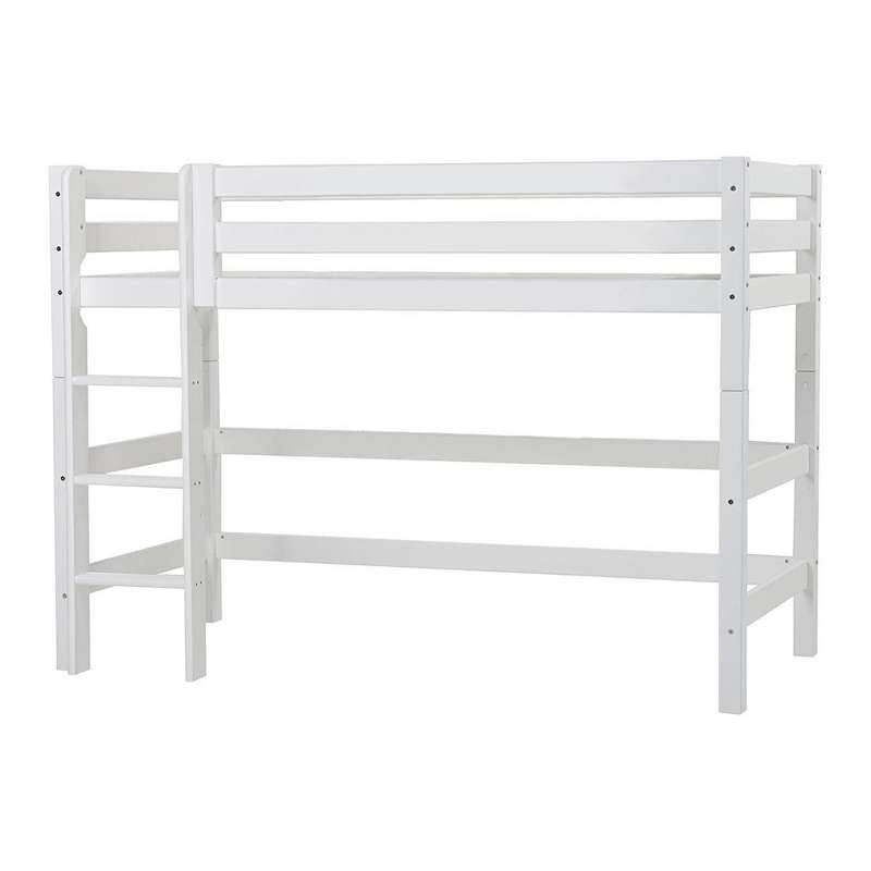 Eco Luxury   Mellemhøj Seng   90x200 Cm.   Fleksibel Indlægsbund   Hvid fra Hoppekids
