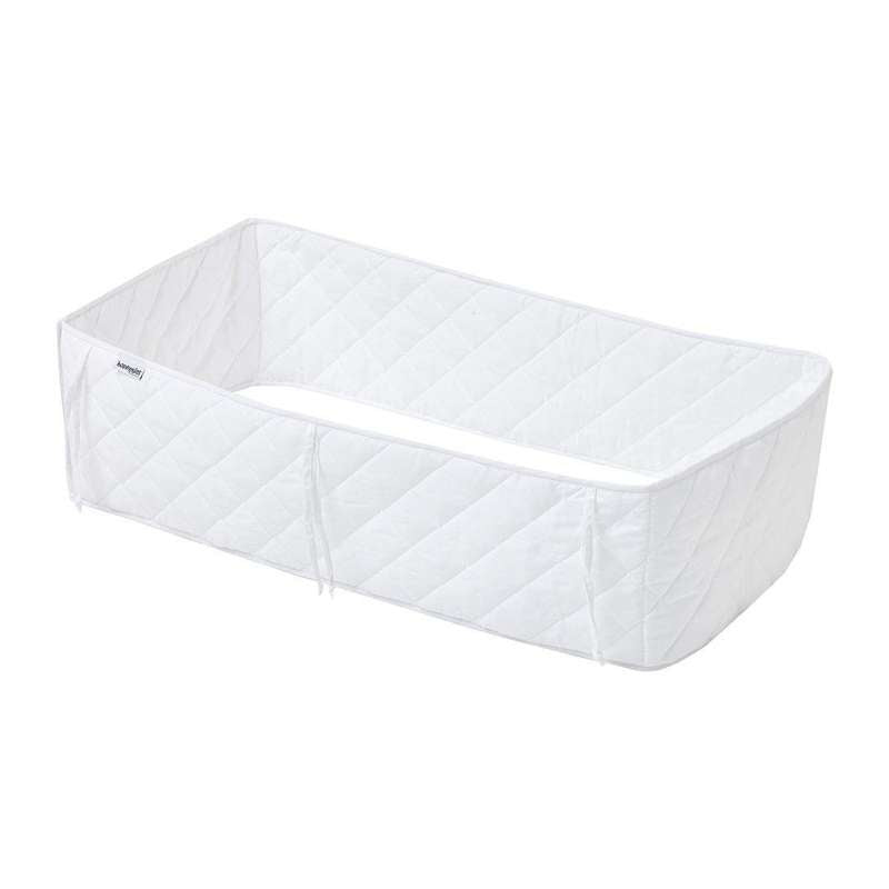 Quiltet Sengerand   60x120 Cm.   Hvid fra Hoppekids