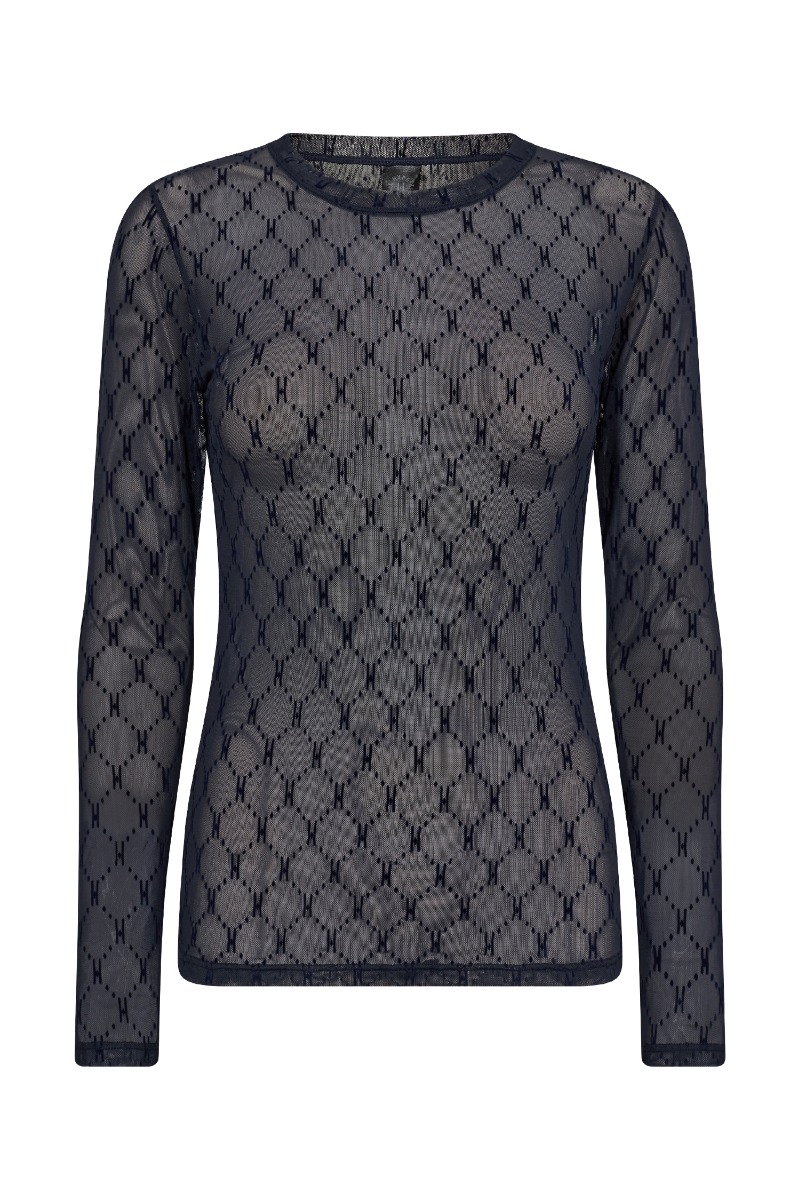 Bluse   Mesh Blouse   Navy fra Hype The Detail