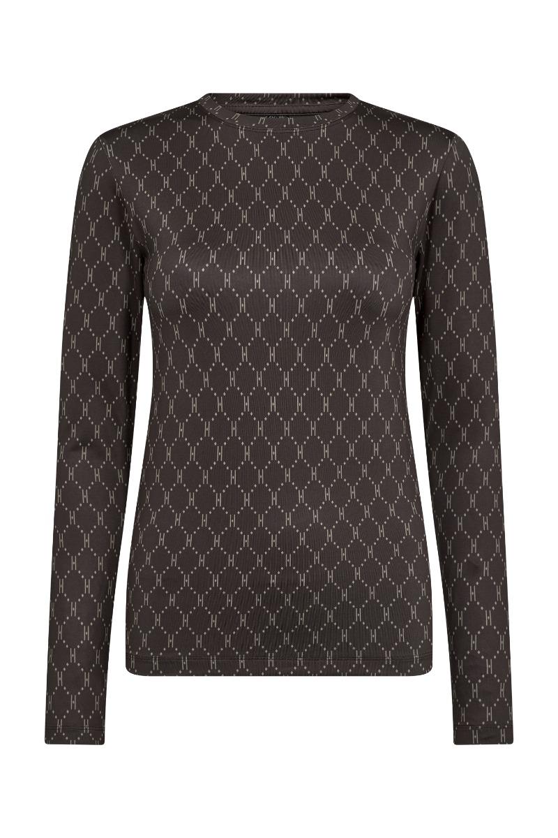 Bluse   Printed Blouse   Brun fra Hype The Detail