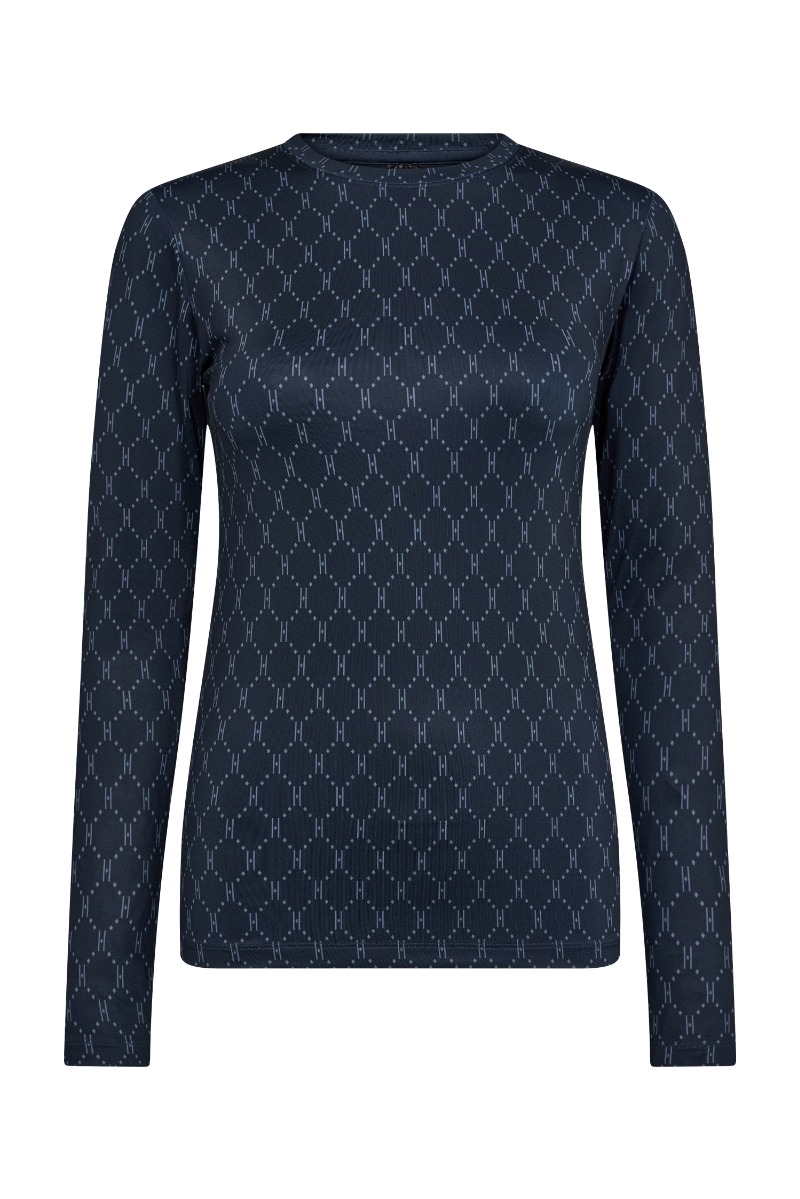 Bluse   Printed Blouse   Navy fra Hype The Detail