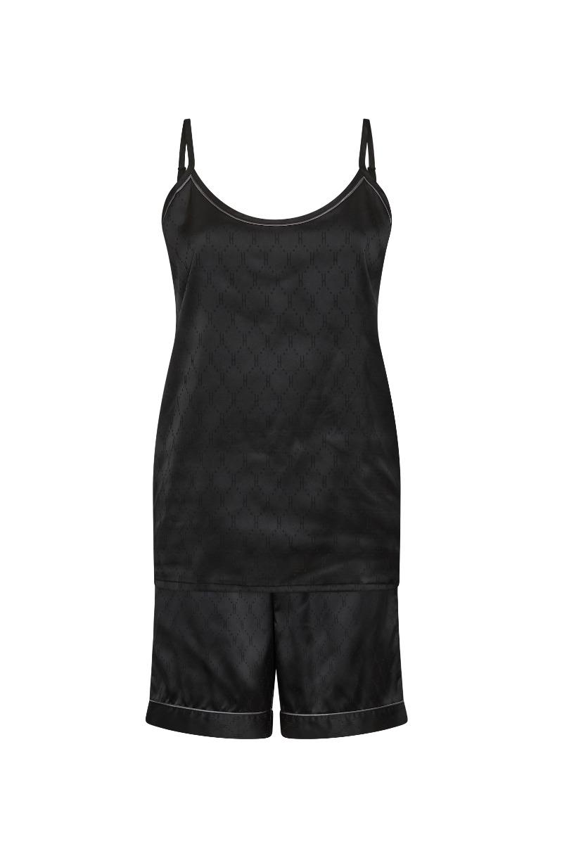Nattøj   Satin Short Set   Sort fra Hype The Detail