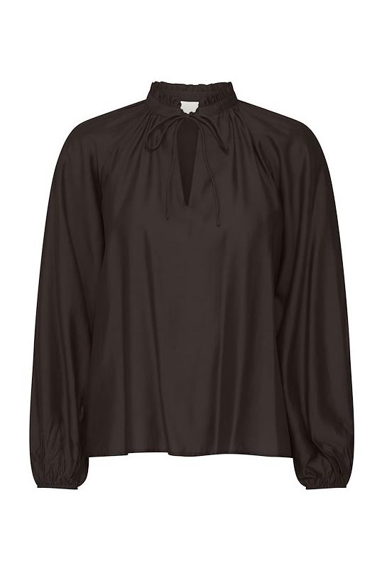 Bluse   Ih Karlani Ls   Black fra Ichi