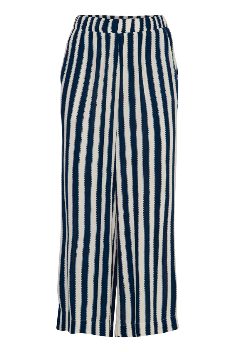 Bukser   Ih Marrakech Aop Fl   Total Eclipse Stripe fra Ichi