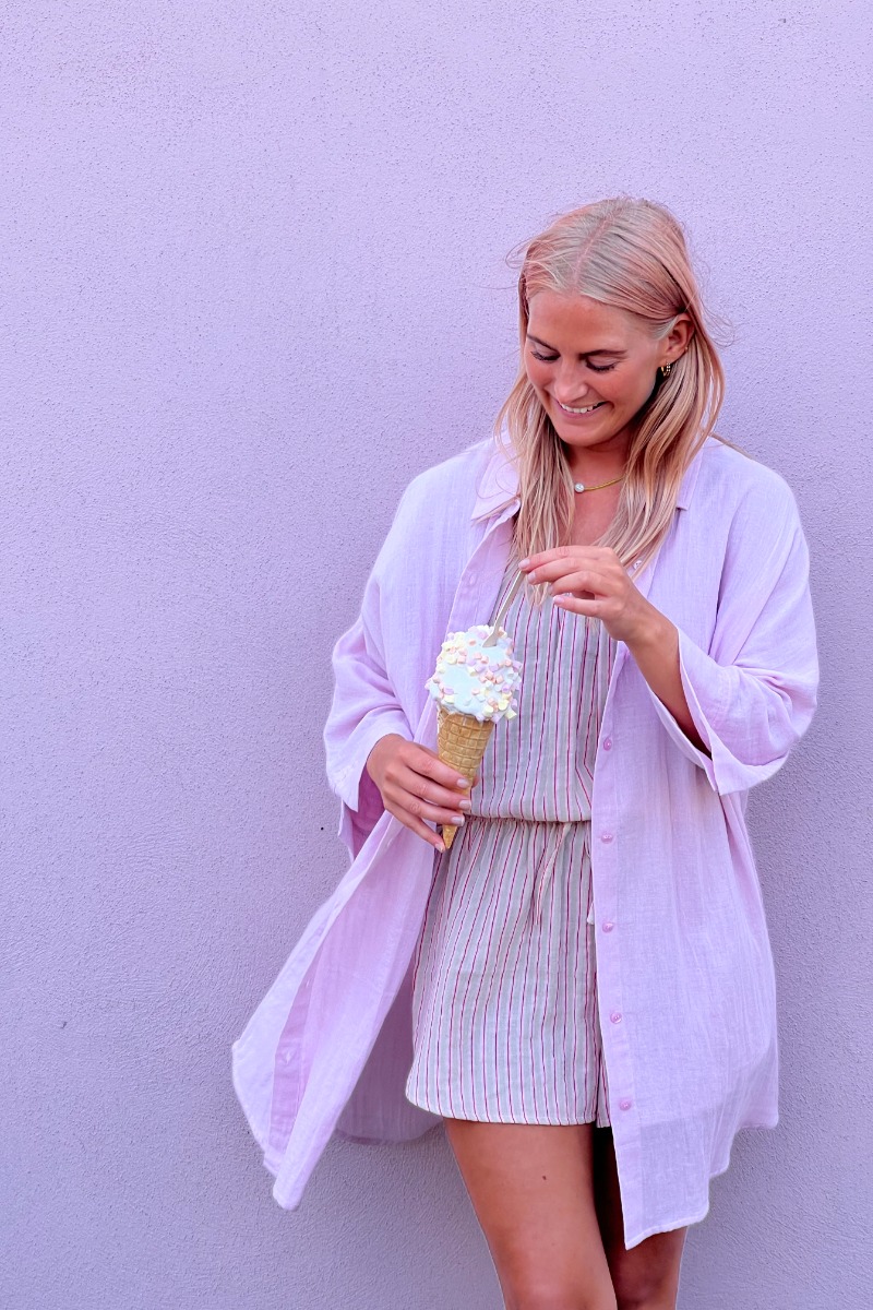 Skjorte   Ia Foxa Beach Sh   Light Lilac fra Ichi