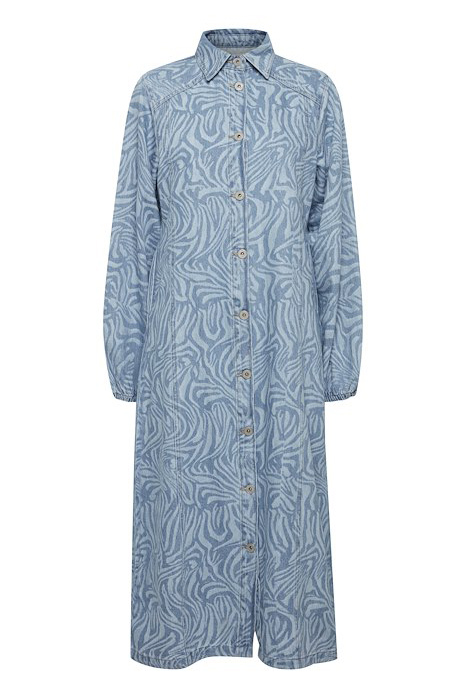 Kjole Ih Biane Dr Blue Laser Print fra Ichi