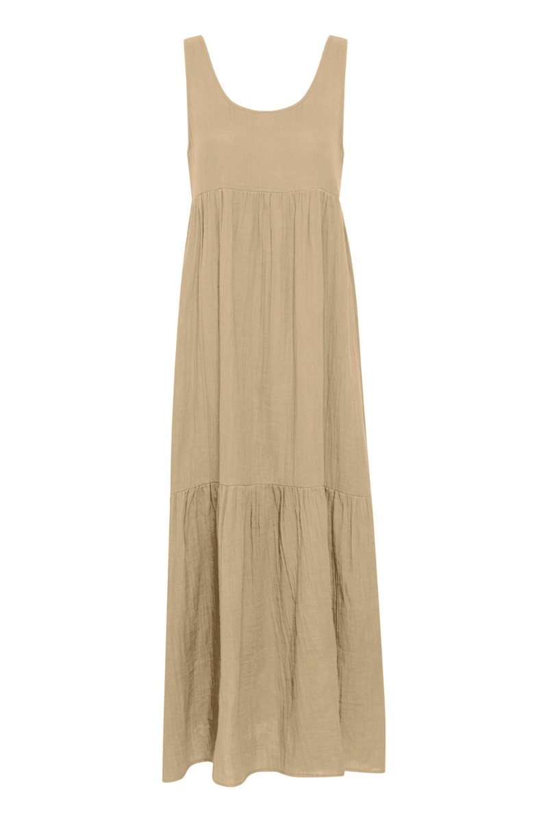 Kjole   Ia Foxa Maxi Dress   Doeskin fra Ichi