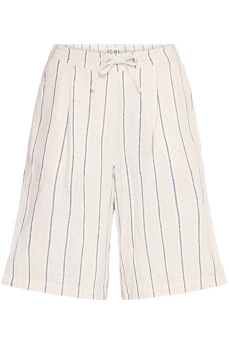 Shorts   Ih Linno Sho2   Natural Ecru Stripe fra Ichi