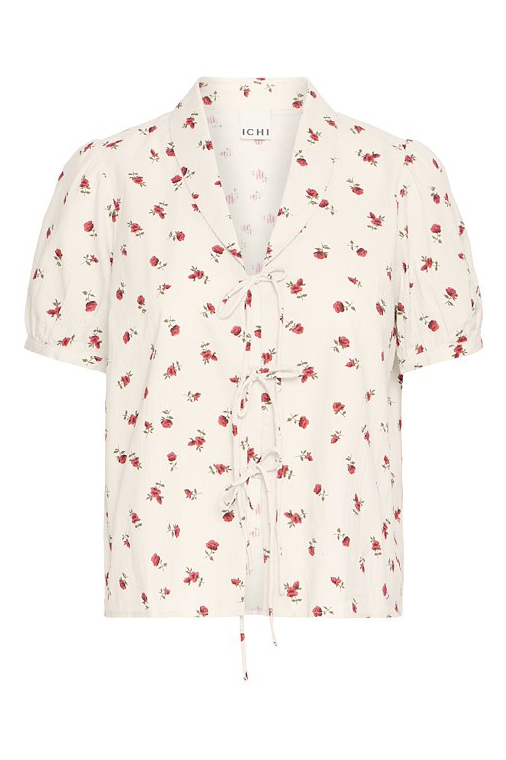 Skjorte   Ih Rosey Sh   Geranium Flower fra Ichi