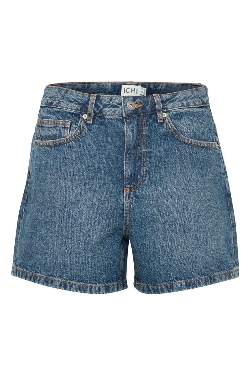 Shorts   Ih Aveny Sho   Medium Blue Stone Washed fra Ichi