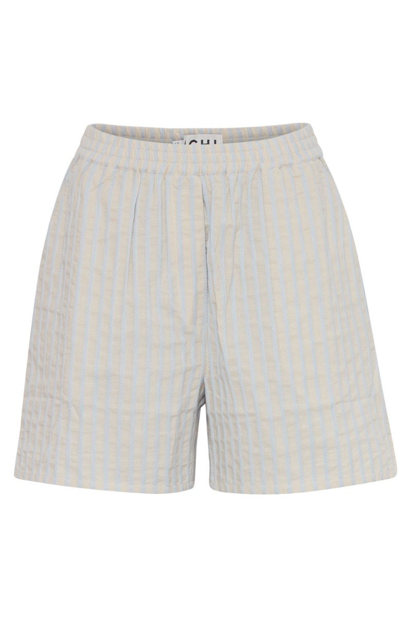 Shorts   Ih Kadaya Sho   Sandshell Cashmere Blue Stripe fra Ichi