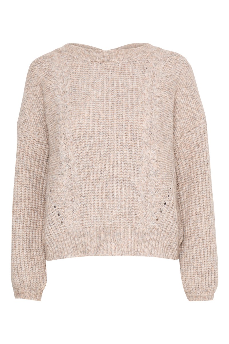 Strik   Ih Lafia Ls   Oatmeal Melange fra Ichi