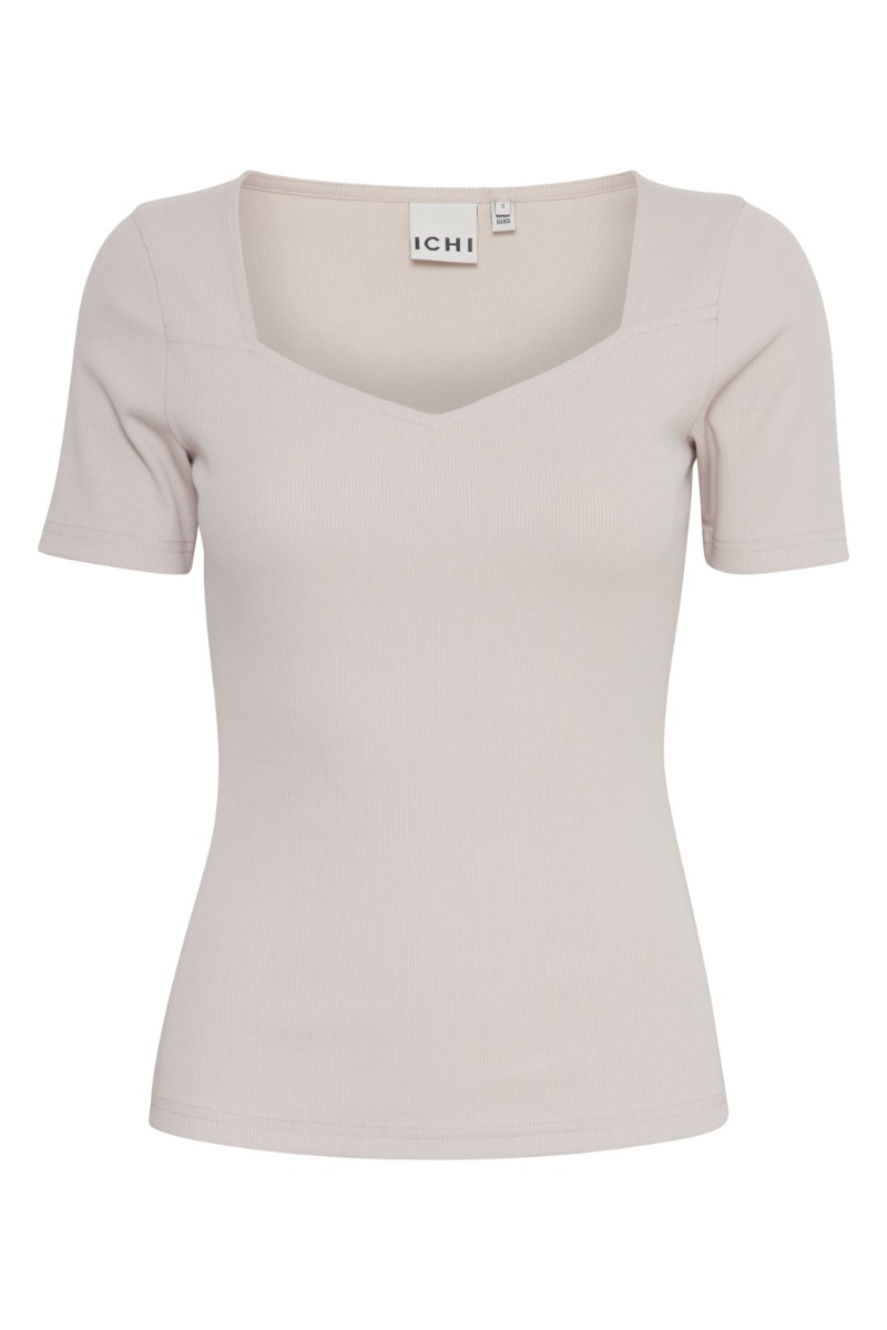 T Shirt   Ih Oreta Ss2   Silver Gray fra Ichi