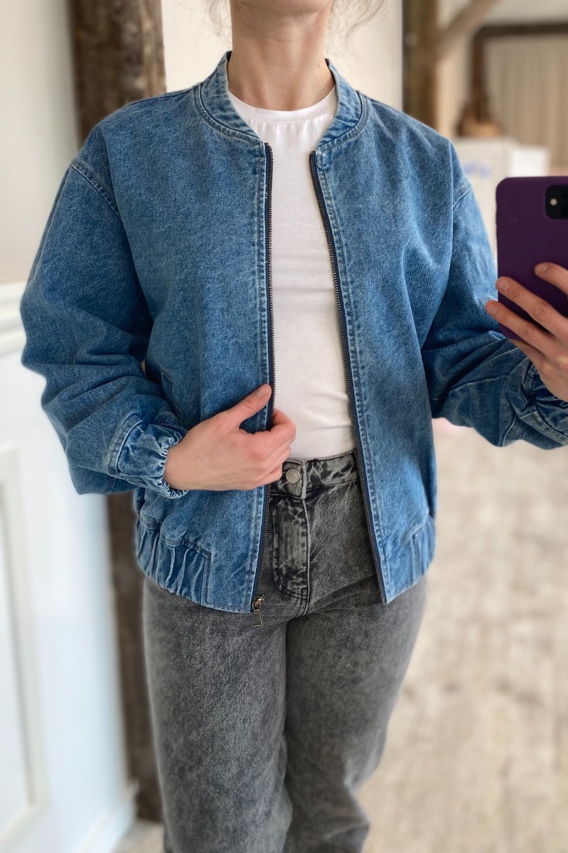 Jakke   Karly G Medium   Light Blue fra Global Funk