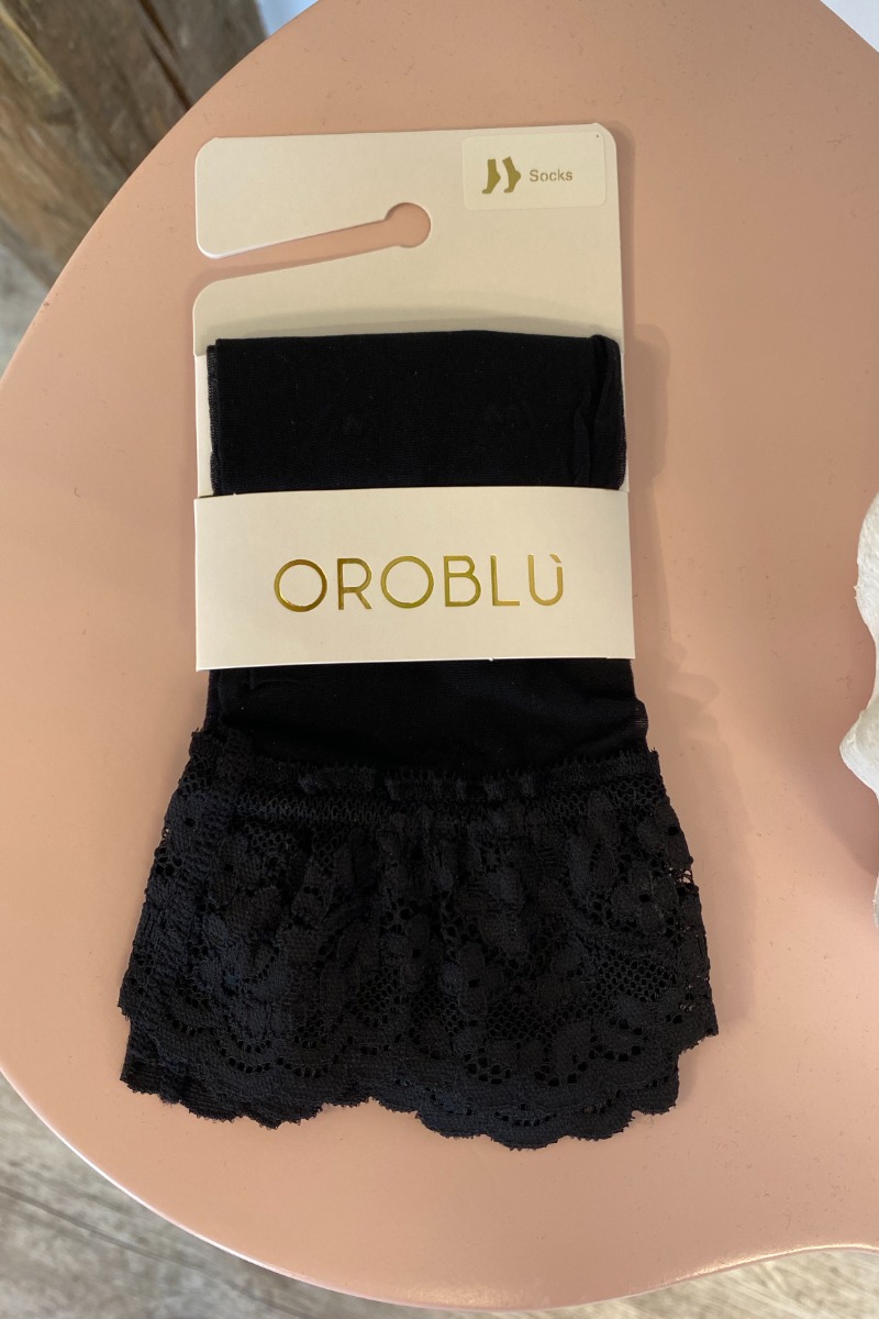 Oroblu   Strømper   Sweetie Socks 20   Black fra Oroblãº
