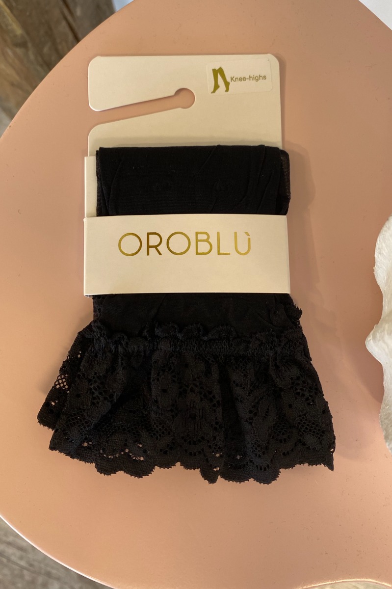 Oroblu   Strømper   Sweetie Knee High 20   Black fra Oroblãº