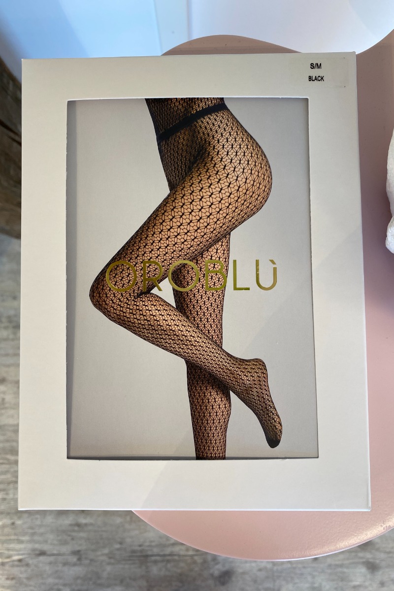 Oroblu   Strømpebukser   Double Mesh Tights   Black fra Oroblãº