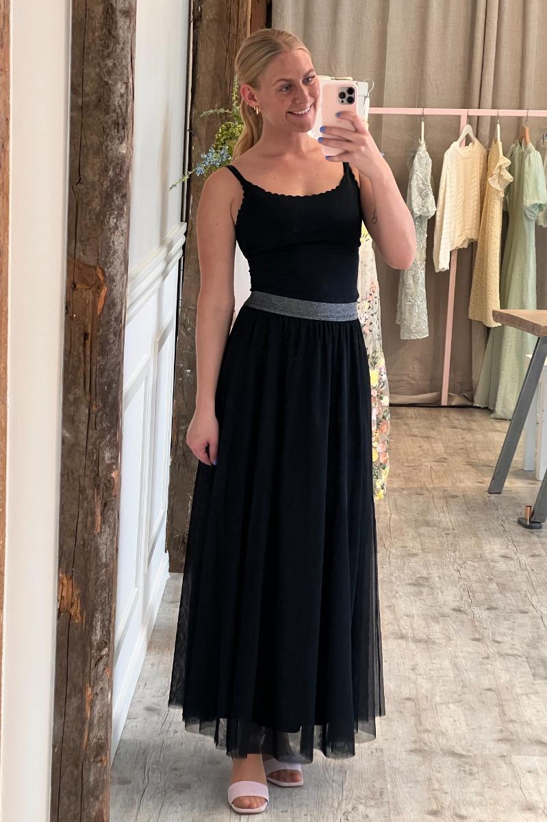 Nederdel Nuea Maxi Skirt Caviar fra Nümph